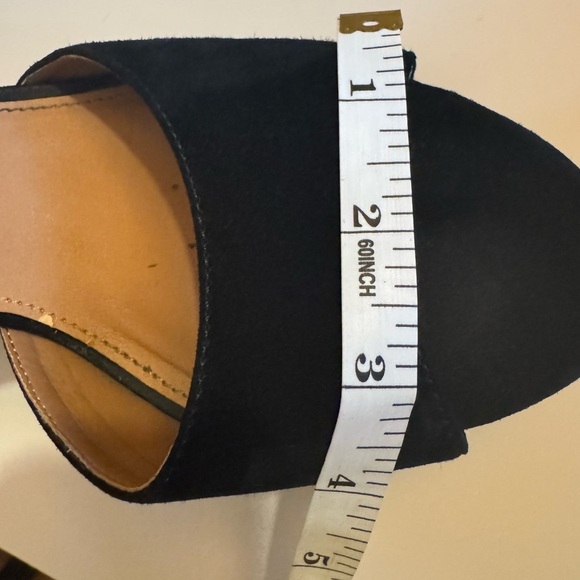 Nanette Lepore Viola Black Velvet Floral Platform Heels - Picture 13 of 15